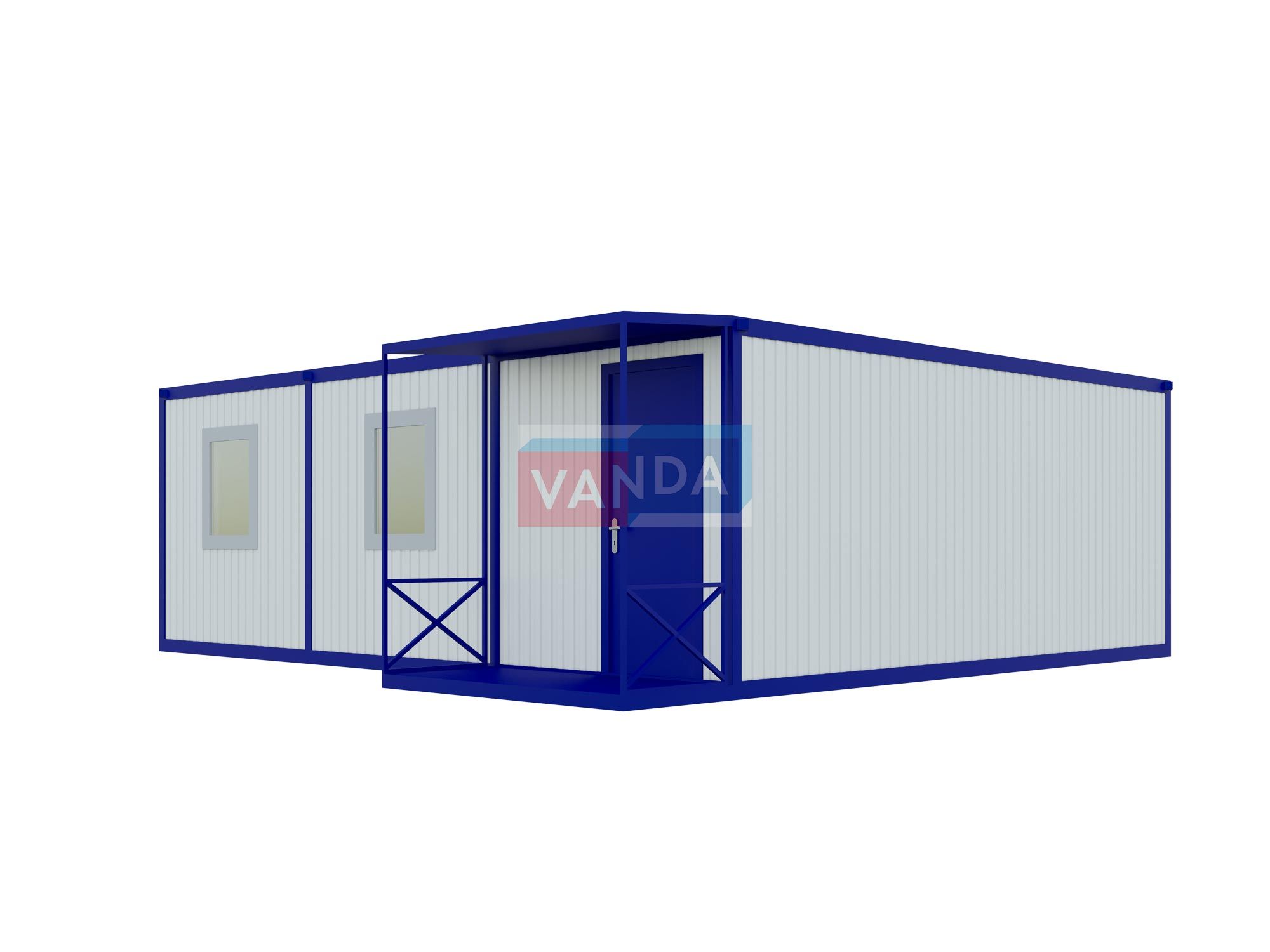 Модульная бытовка 7.2x6.0 Панели МДФ